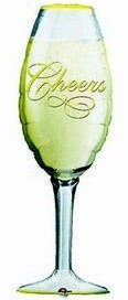 Folienballon Champagnerglas 97cm