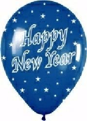 10 Rundballons Happy New Year � 30 cm
