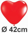 5 Herzballons � 40cm