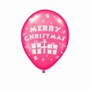 10 Rundballons Merry Christmas � 33cm