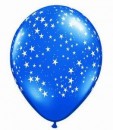 10 Rundballons von Qualatex mit Sternen � 13cm 