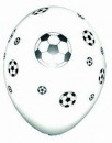 10 wei�e Rundballons Fussball � 33cm