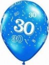 10 Rundballons  Zahl 30  von Qualatex � 28cm