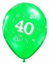 10 Rundballons  Zahl 40  von Qualatex � 28cm