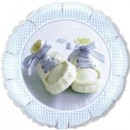 Folienballon Baby Boy Shoes � 45cm 