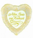 Folienballon Alles Gute zur Hochzeit � 45cm