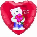 Folienballon Love You a Bunch � 45cm