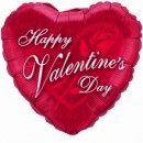 Folienballon Valentine`s Red � 45cm