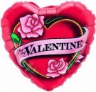 Folienballon Valentine`s Rosen � 45cm 