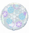 Folienballon Schneeflocken � 50cm 