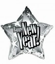 Folienballon Happy New Year Stern � 50cm