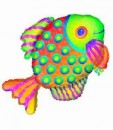1 Folienfigur Fisch � 58 cm