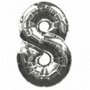 Folienballon Zahl 8 �100 cm 
