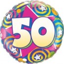 Folienballon Zahl 50 � 45cm