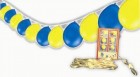 1 Polyfix Girlande mit 15 Ballons 