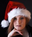 Weihnachtsm�tze Wildlederoptik