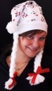 Weihnachtsm�tze Silberzaubertopf Schneemann