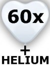 Ballongas-Kit 50 inkl. 60 Herzballons Ø 25cm Ballongas-Kit 50 inkl. 60 Herzballons Ø 25cm