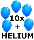 Ballongas Flasche inkl. 10 unifarbene Ballons