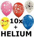 Ballongas Flasche inkl. 10 Motivballons