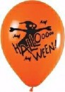 10 Rundballons Geist+Halloooooween � 30 cm