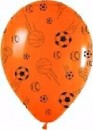 10 bunte Rundballons Fussball � 30 cm