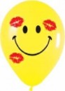 10 Rundballons Smiley Kiss � 30 cm
