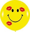 1 Riesenballon Smiley KISS � 100cm 