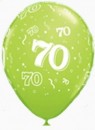 10 Rundballons  Zahl 70  von Qualatex � 28cm