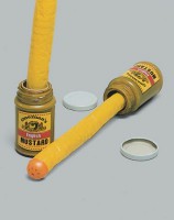 Senfglas mit Schlange