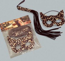 Tigermaske mit Peitsche