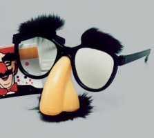 Scherz-Brille mit Nase, Bart, Augenbrauen