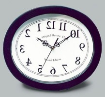 R�ckw�rts-Uhr oval