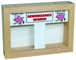 Notfall-Set 'gemeinsames Sparen' Spardose