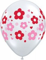 10 wei�e Luftballons Daisies & Dots � 28cm 