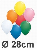 100 Rundballons von Qualatex in Perlenfarben � 28cm 