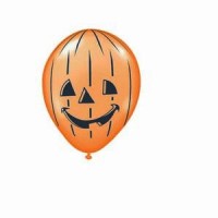 10 Rundballons K�rbiskopf � 33cm
