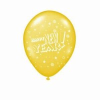 10 Rundballons New Year � 33cm