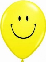 10 Rundballons von Qualatex Smiley � 28cm