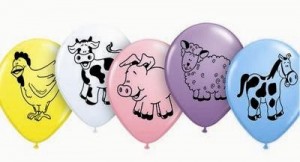 10 Rundballons Die kleine Farm � 28cm