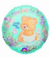 Folienballon Lovely Baby Boy B�r � 45cm 
