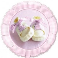 Folienballon Baby Girl Shoes � 45cm 