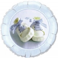 Folienballon Baby Boy Shoes � 45cm 