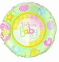 Folienballon Welcome Baby � 90cm 