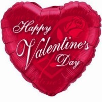 Folienballon Valentine`s Red � 45cm
