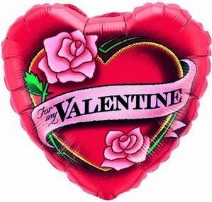 Folienballon Valentine`s Rosen � 45cm 