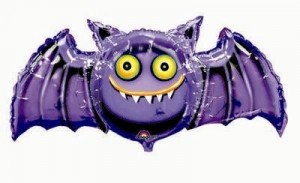 Folienballon wahnsinnige Fledermaus � 90cm