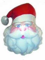 Folienballon Weihnachtsmann Gesicht � 80cm