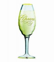 Folienballon Champagnerglas 97cm