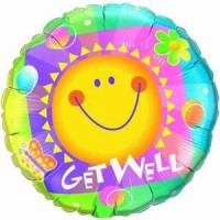 Folienballon Get Well Sun � 90cm  
